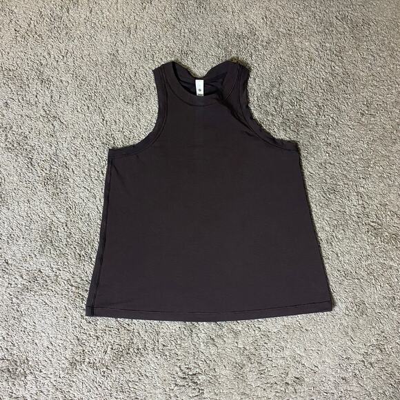 Lululemon Size 10 Jersey Training Muscle Tank Long Sequoia Brown - Picture 1 of 4